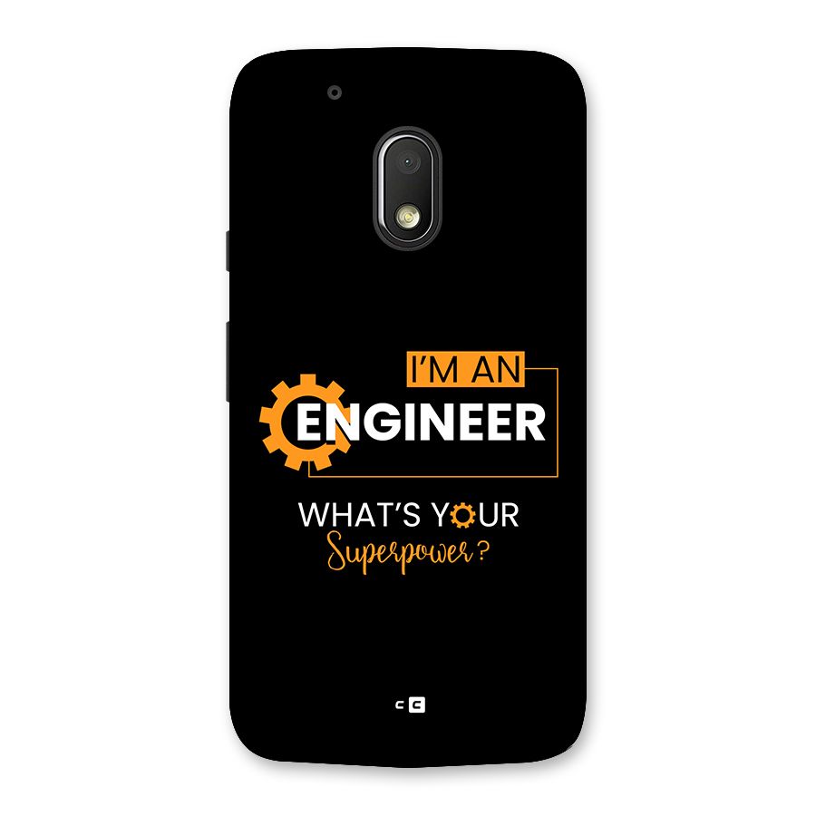 Engineer Superpower Back Case for Moto G4 Play