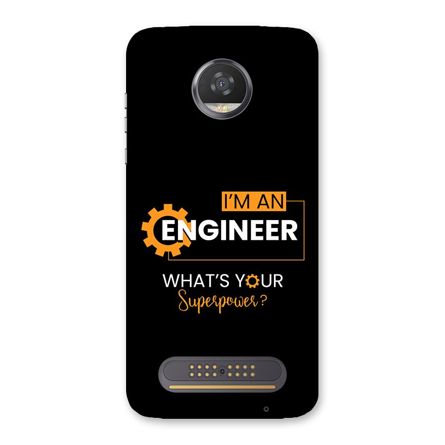 Engineer Superpower Back Case for Moto Z2 Play