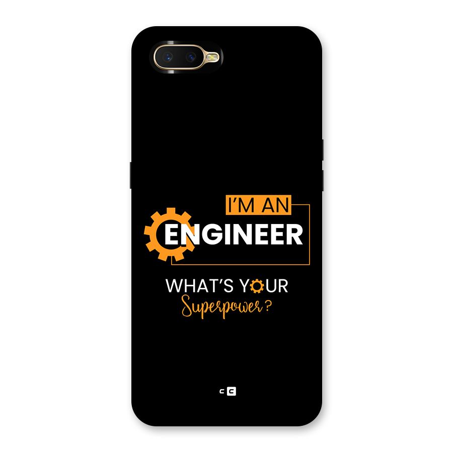 Engineer Superpower Back Case for Oppo K1
