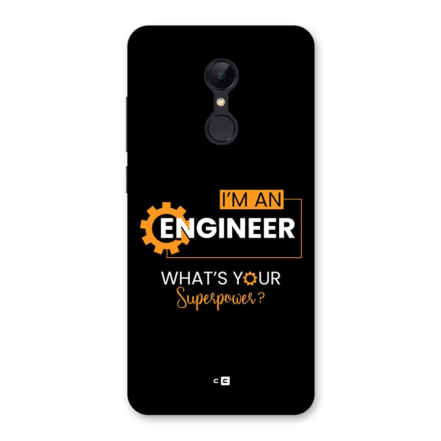 Engineer Superpower Back Case for Redmi 5