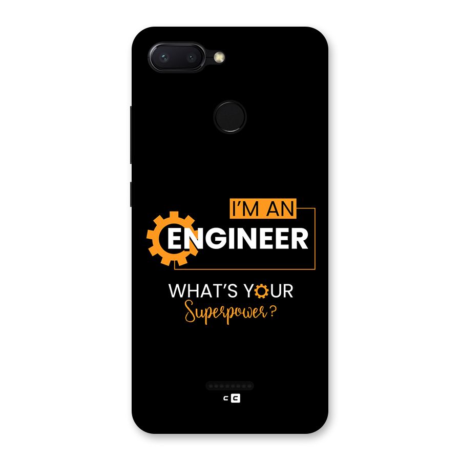 Engineer Superpower Back Case for Redmi 6