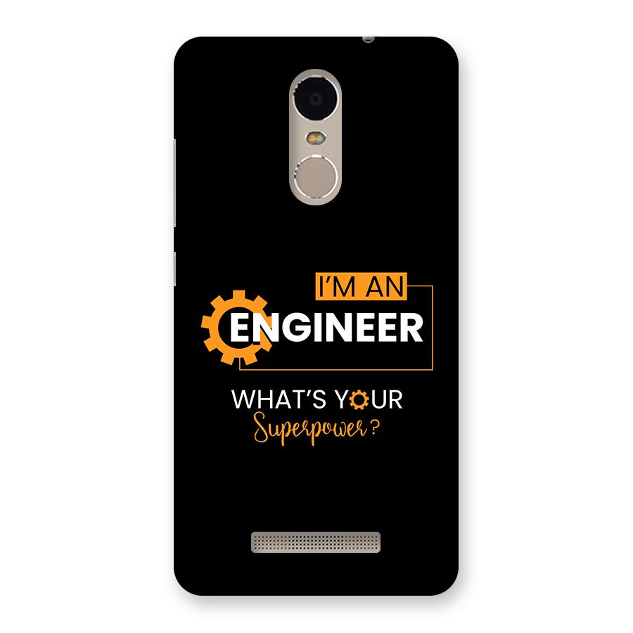Engineer Superpower Back Case for Redmi Note 3