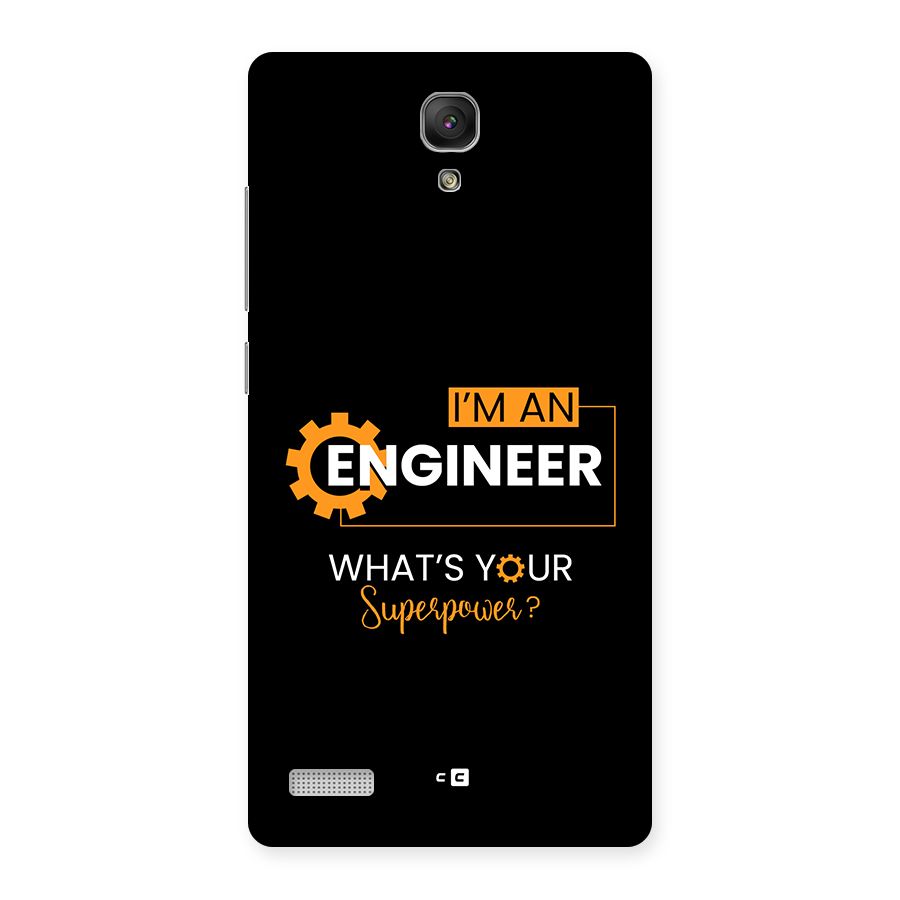 Engineer Superpower Back Case for Redmi Note Prime