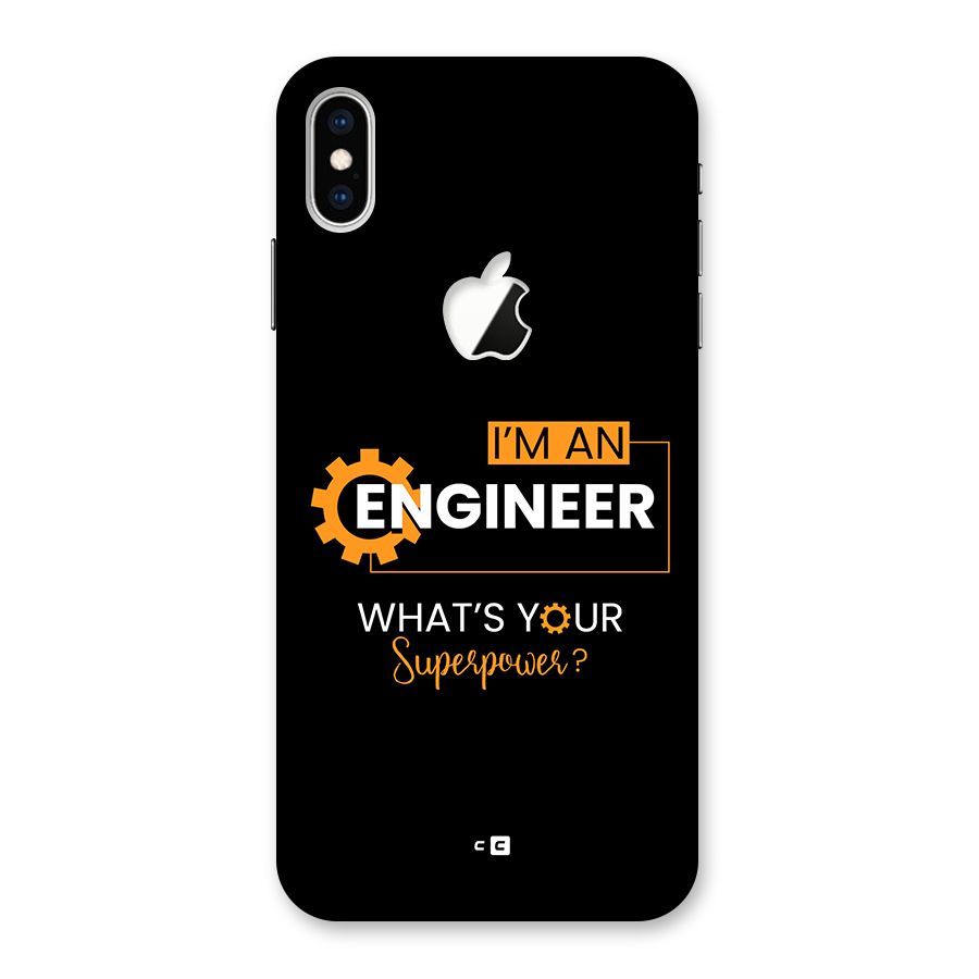 Engineer Superpower Back Case for iPhone XS Max Apple Cut