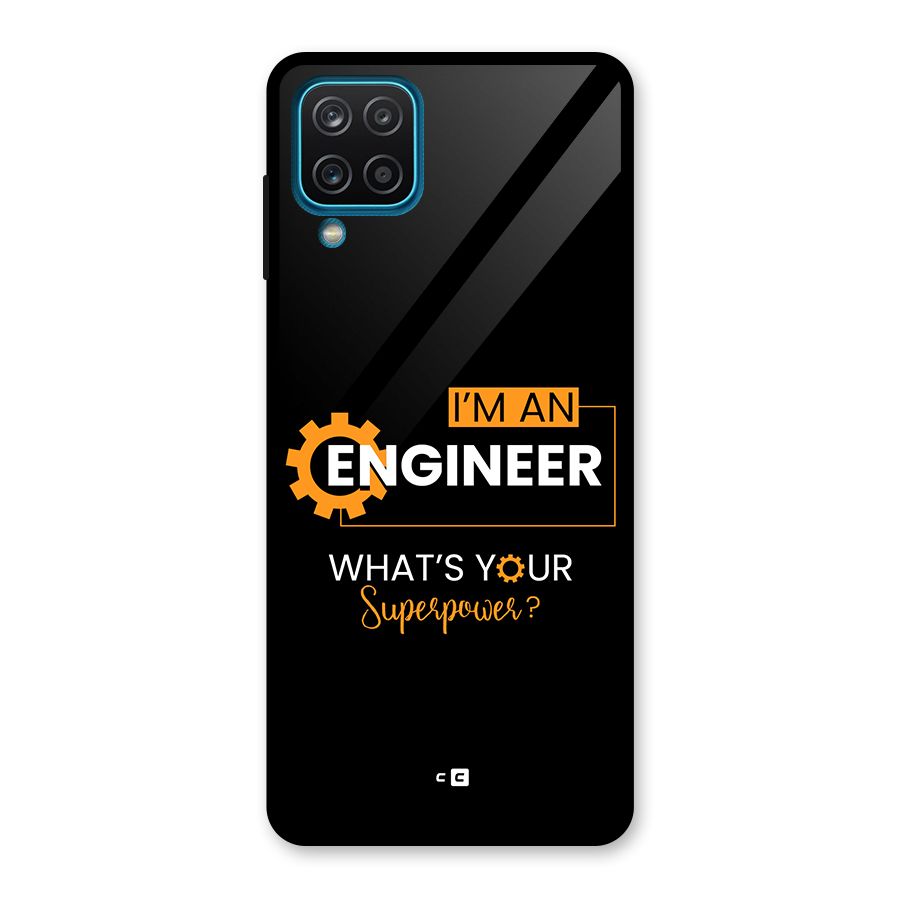 Engineer Superpower Glass Back Case for Galaxy A12