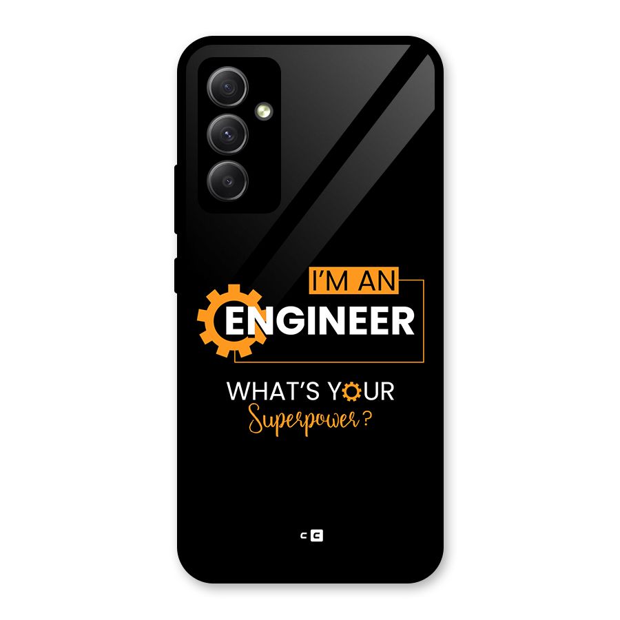 Engineer Superpower Glass Back Case for Galaxy A34
