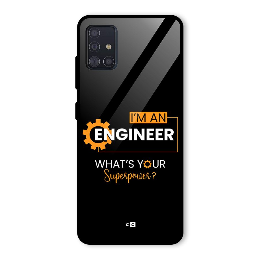 Engineer Superpower Glass Back Case for Galaxy A51