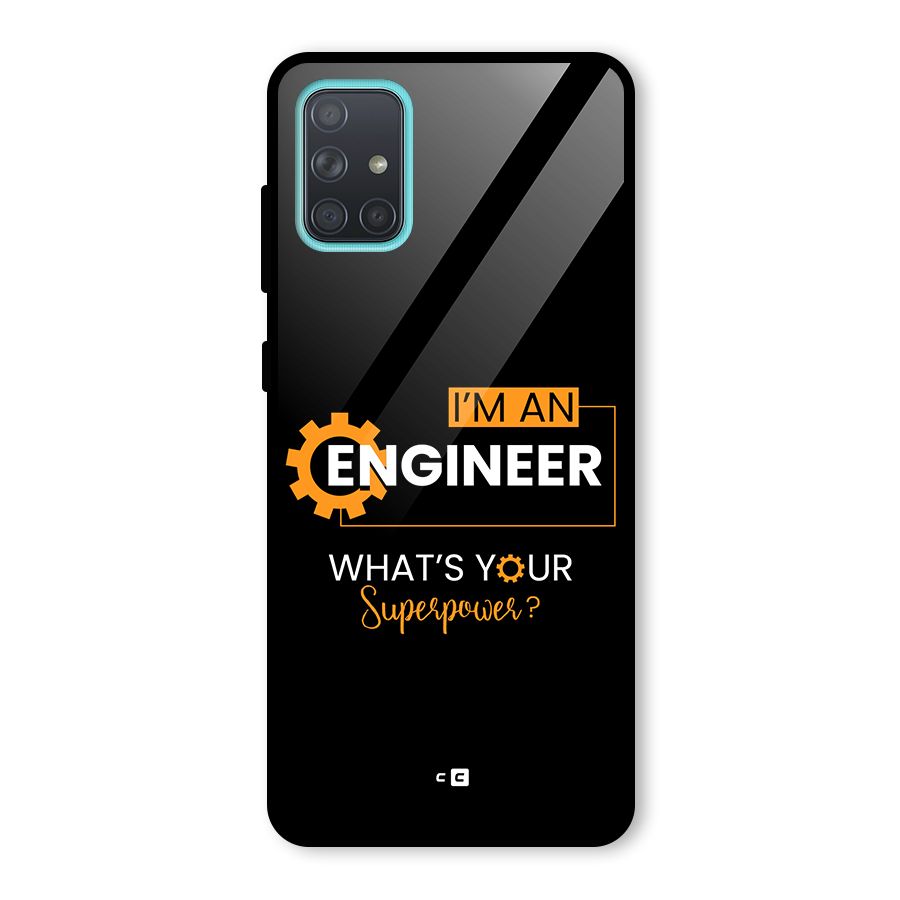 Engineer Superpower Glass Back Case for Galaxy A71
