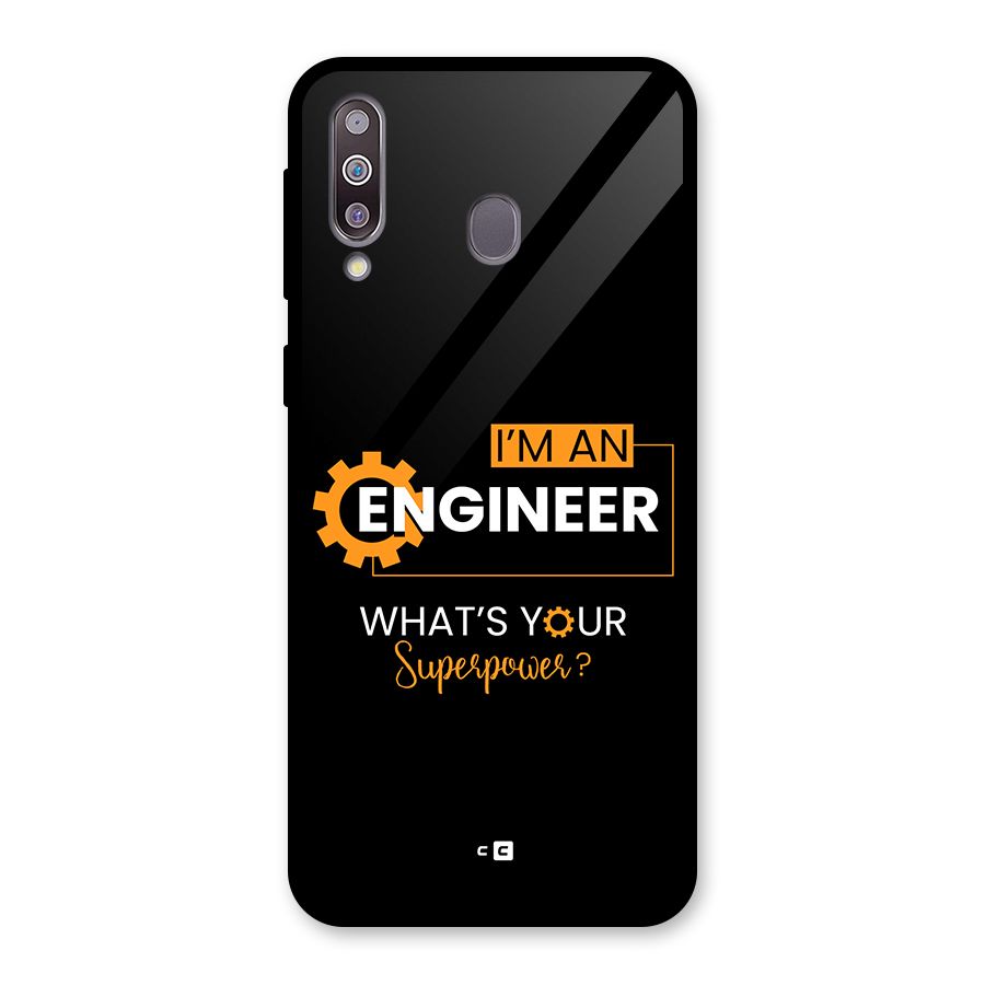 Engineer Superpower Glass Back Case for Galaxy M30