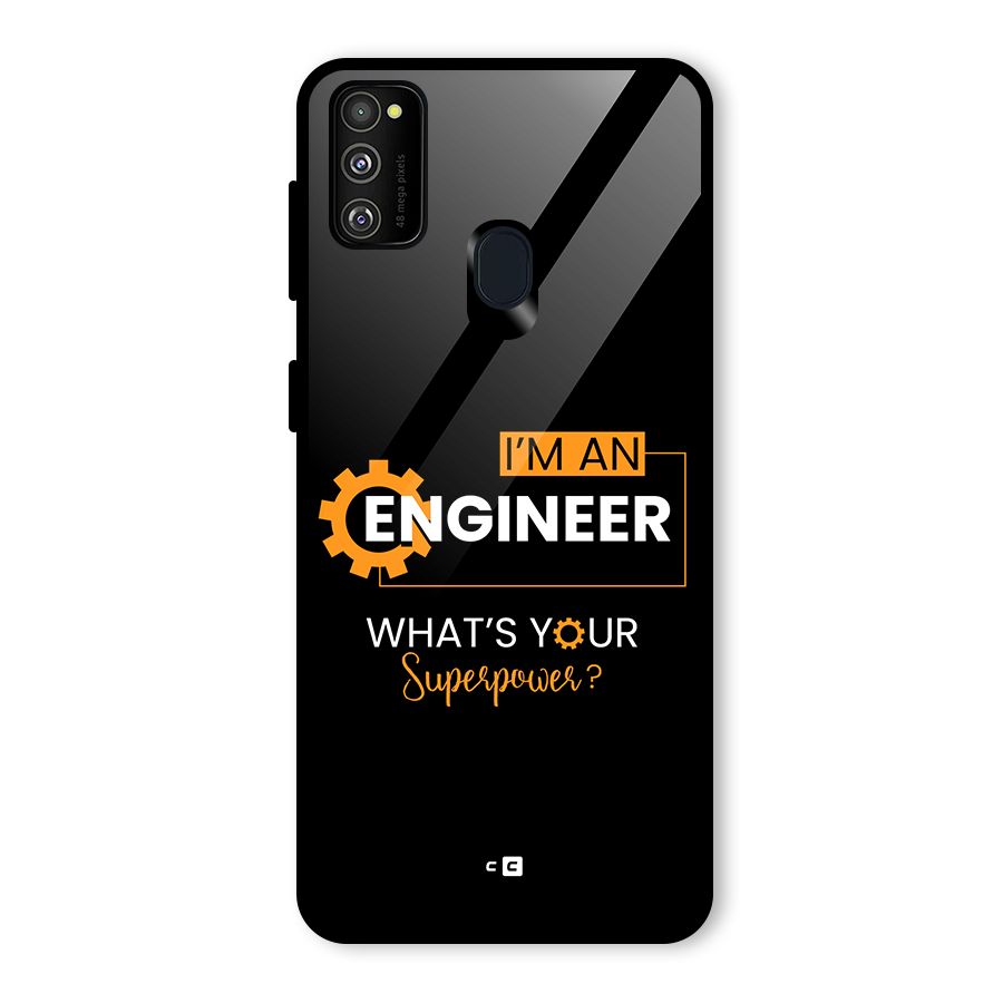 Engineer Superpower Glass Back Case for Galaxy M30s