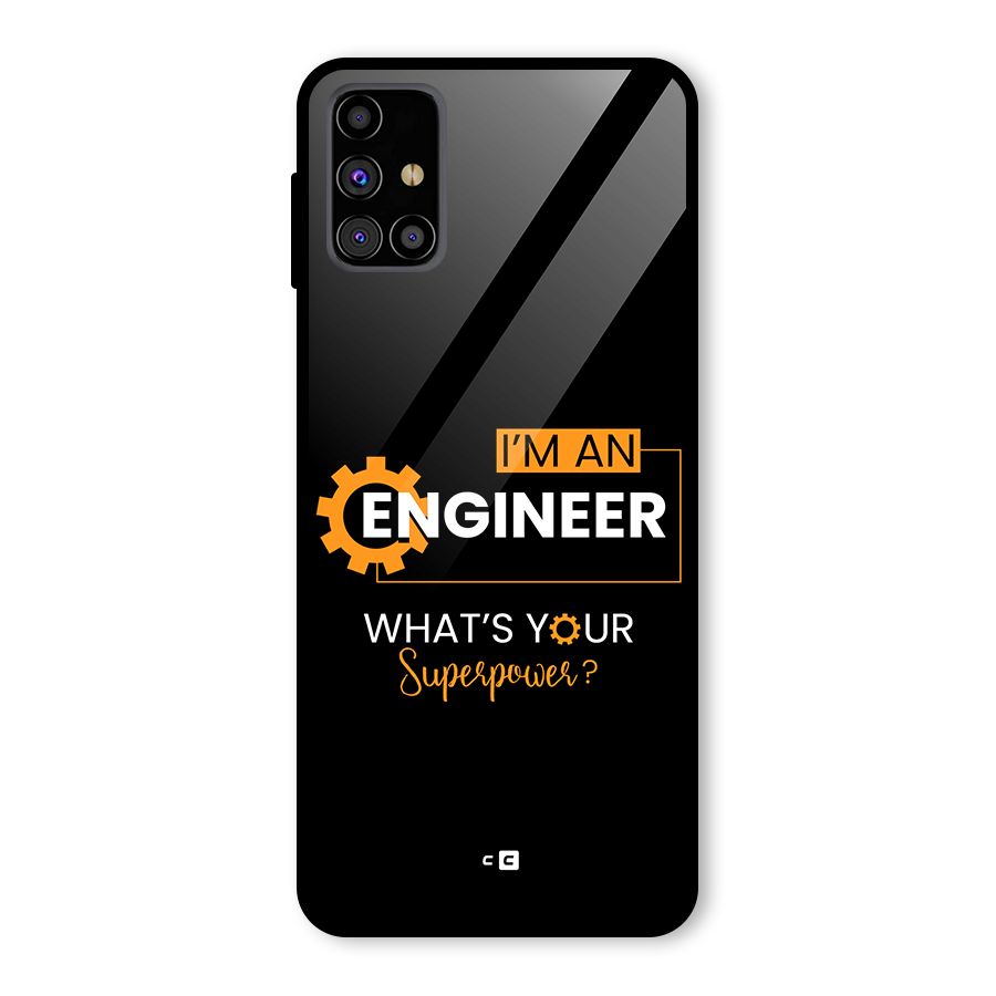 Engineer Superpower Glass Back Case for Galaxy M31s