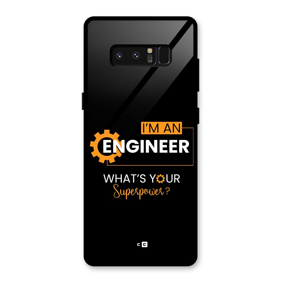 Engineer Superpower Glass Back Case for Galaxy Note 8