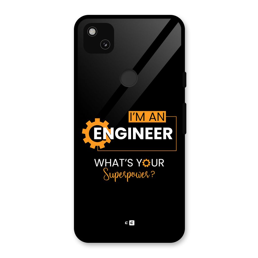 Engineer Superpower Glass Back Case for Google Pixel 4a