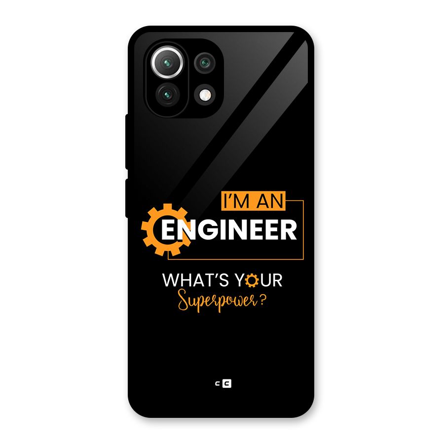 Engineer Superpower Glass Back Case for Mi 11 Lite