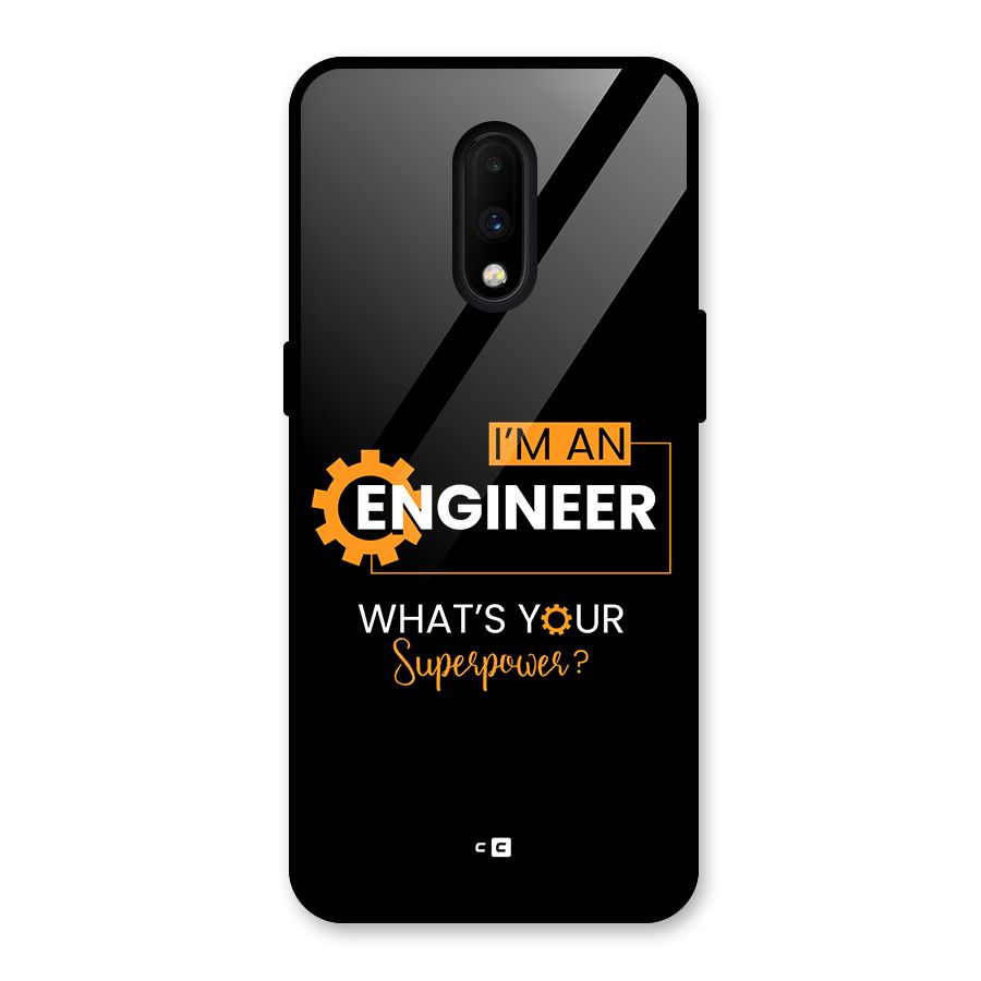 Engineer Superpower Glass Back Case for OnePlus 7
