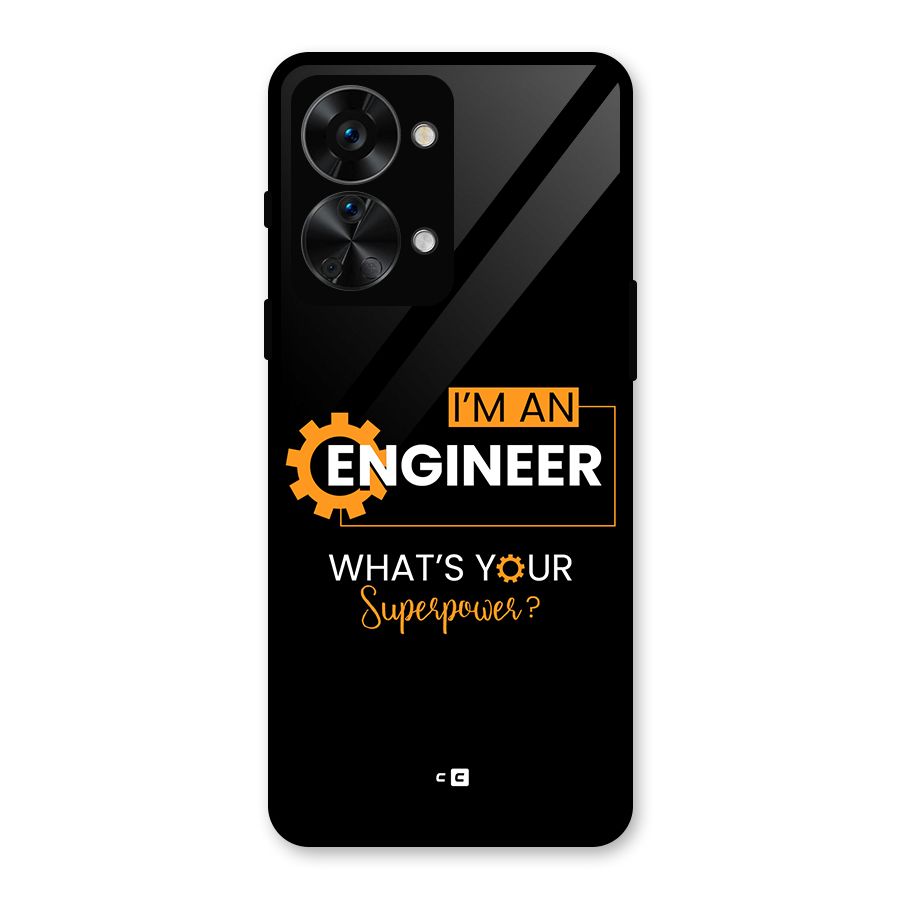 Engineer Superpower Glass Back Case for OnePlus Nord 2T
