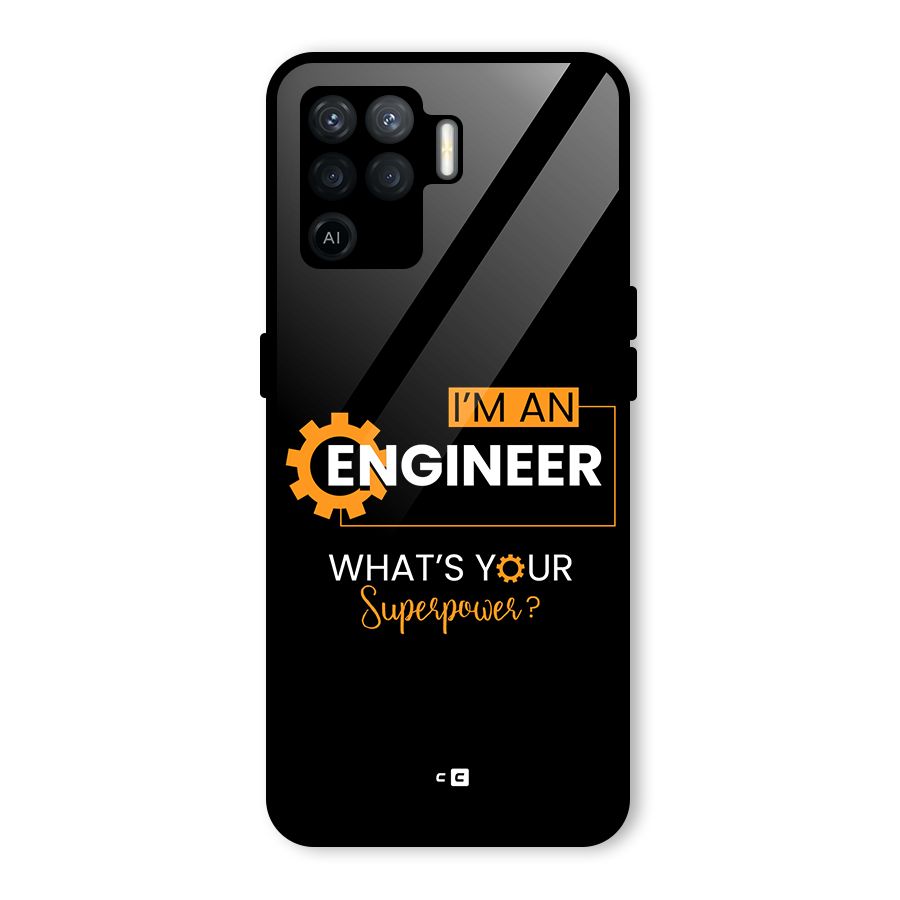 Engineer Superpower Glass Back Case for Oppo F19 Pro