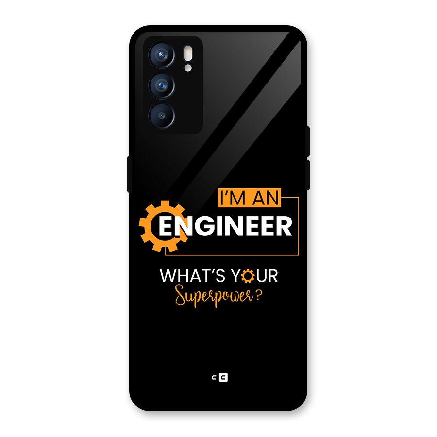 Engineer Superpower Glass Back Case for Oppo Reno6 5G