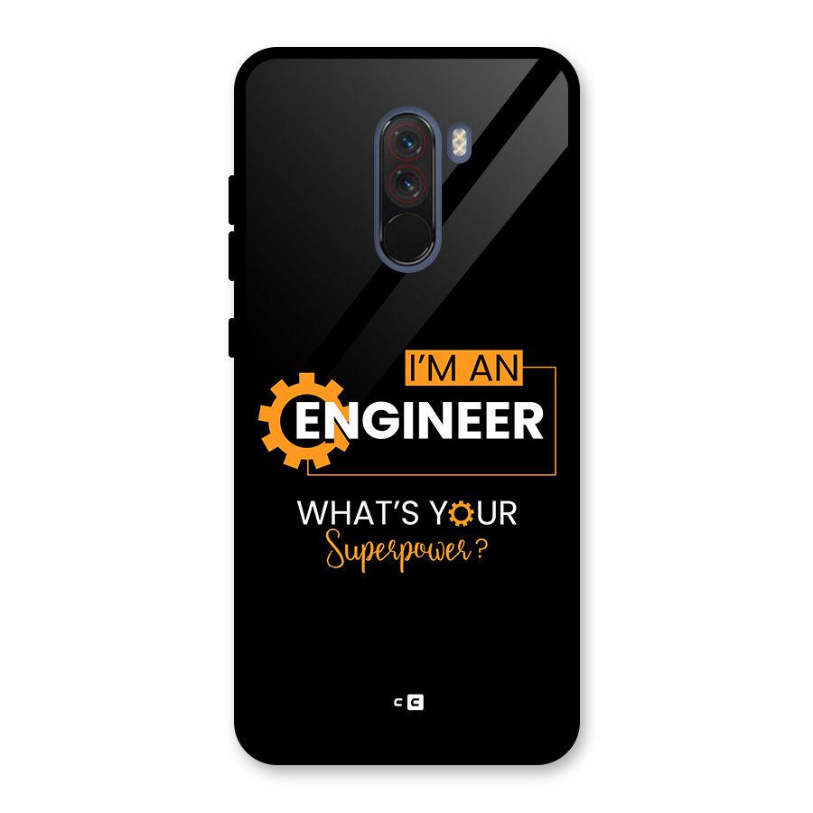 Engineer Superpower Glass Back Case for Poco F1