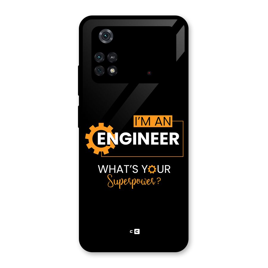 Engineer Superpower Glass Back Case for Poco M4 Pro 4G