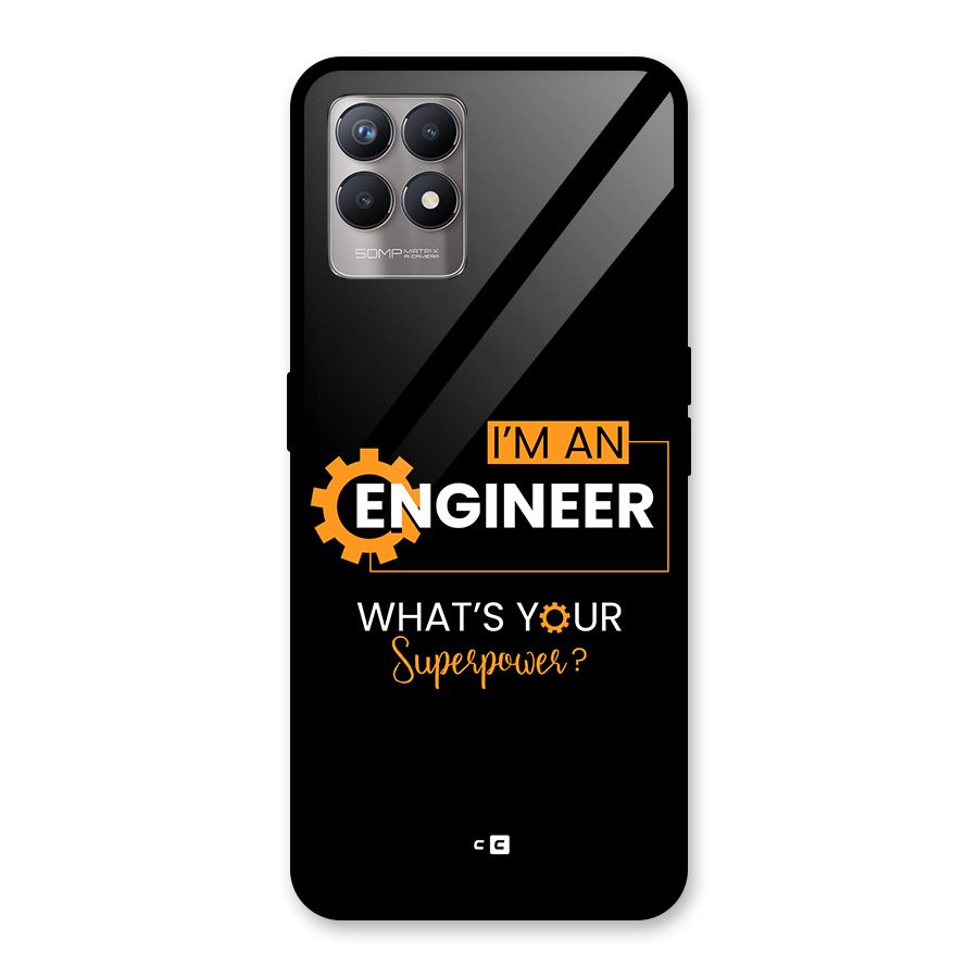 Engineer Superpower Glass Back Case for Realme 8i