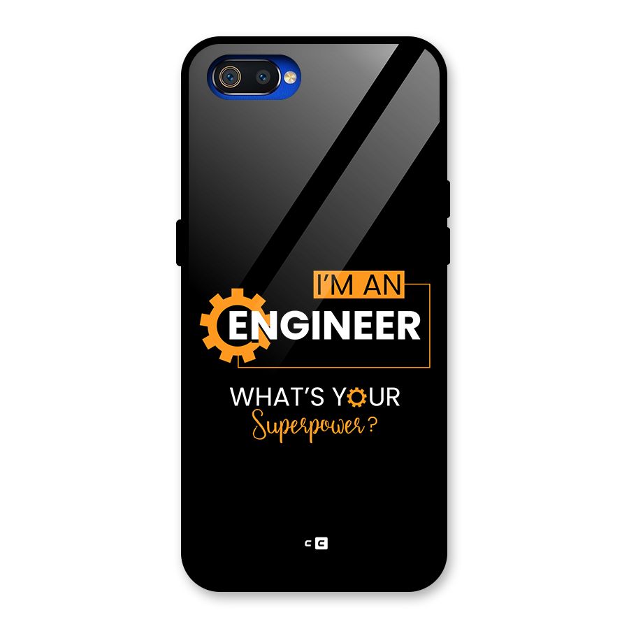 Engineer Superpower Glass Back Case for Realme C2
