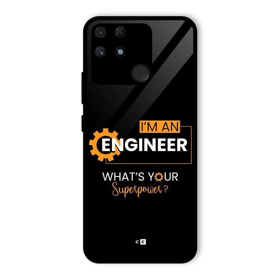 Engineer Superpower Glass Back Case for Realme Narzo 50A