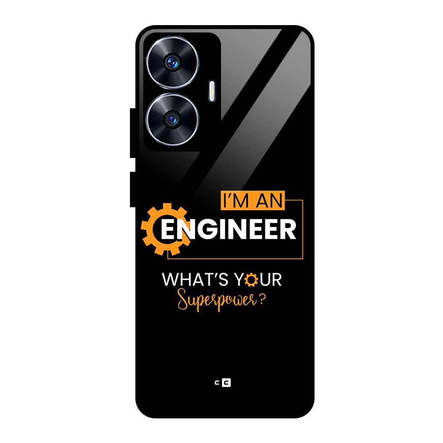 Engineer Superpower Glass Back Case for Realme Narzo N55