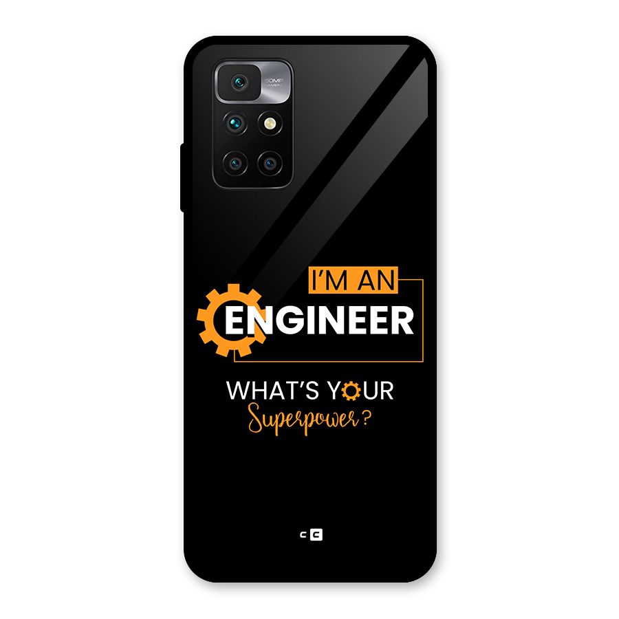 Engineer Superpower Glass Back Case for Redmi 10 Prime