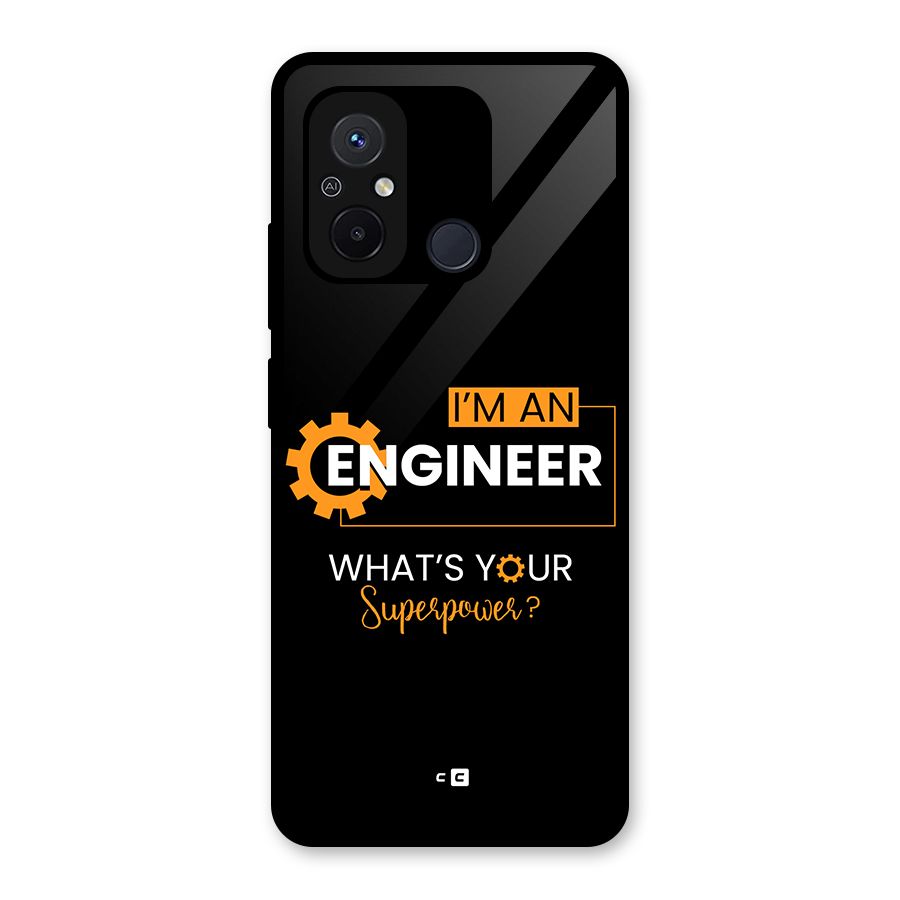 Engineer Superpower Glass Back Case for Redmi 12C