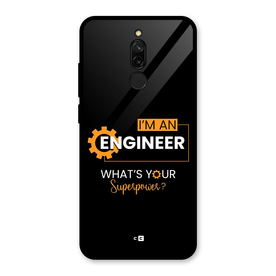 Engineer Superpower Glass Back Case for Redmi 8