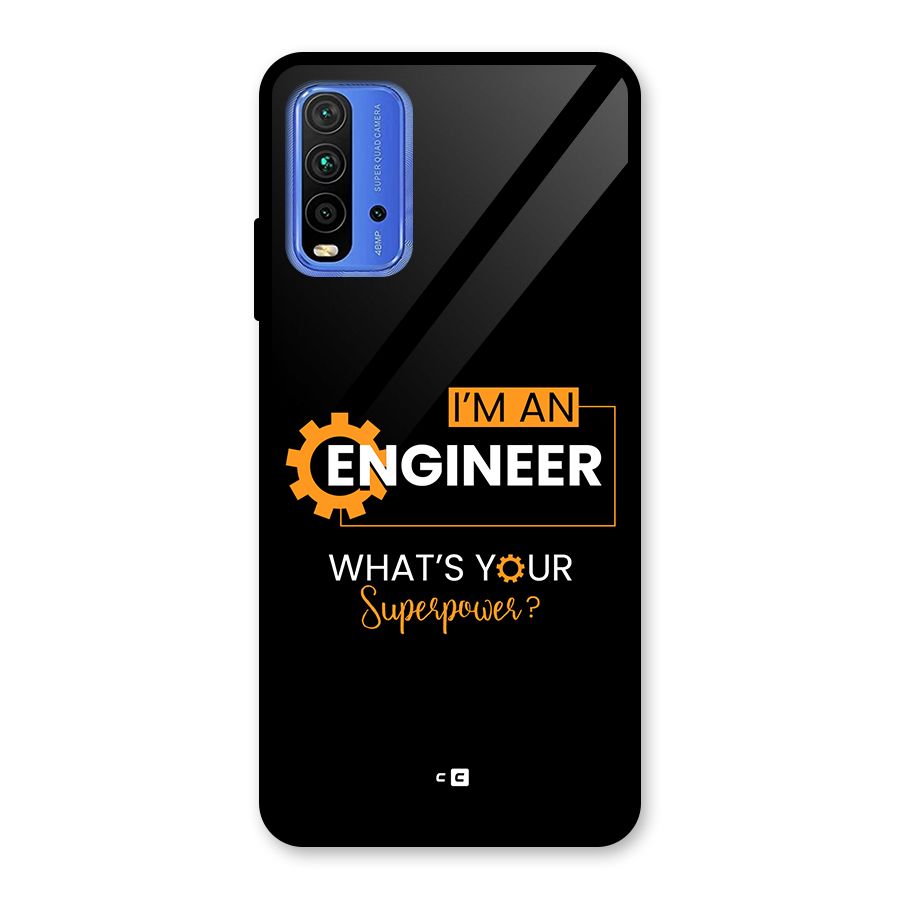 Engineer Superpower Glass Back Case for Redmi 9 Power
