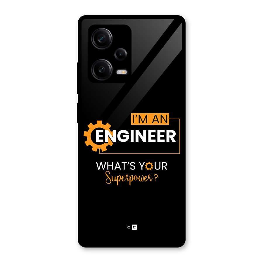 Engineer Superpower Glass Back Case for Redmi Note 12 Pro