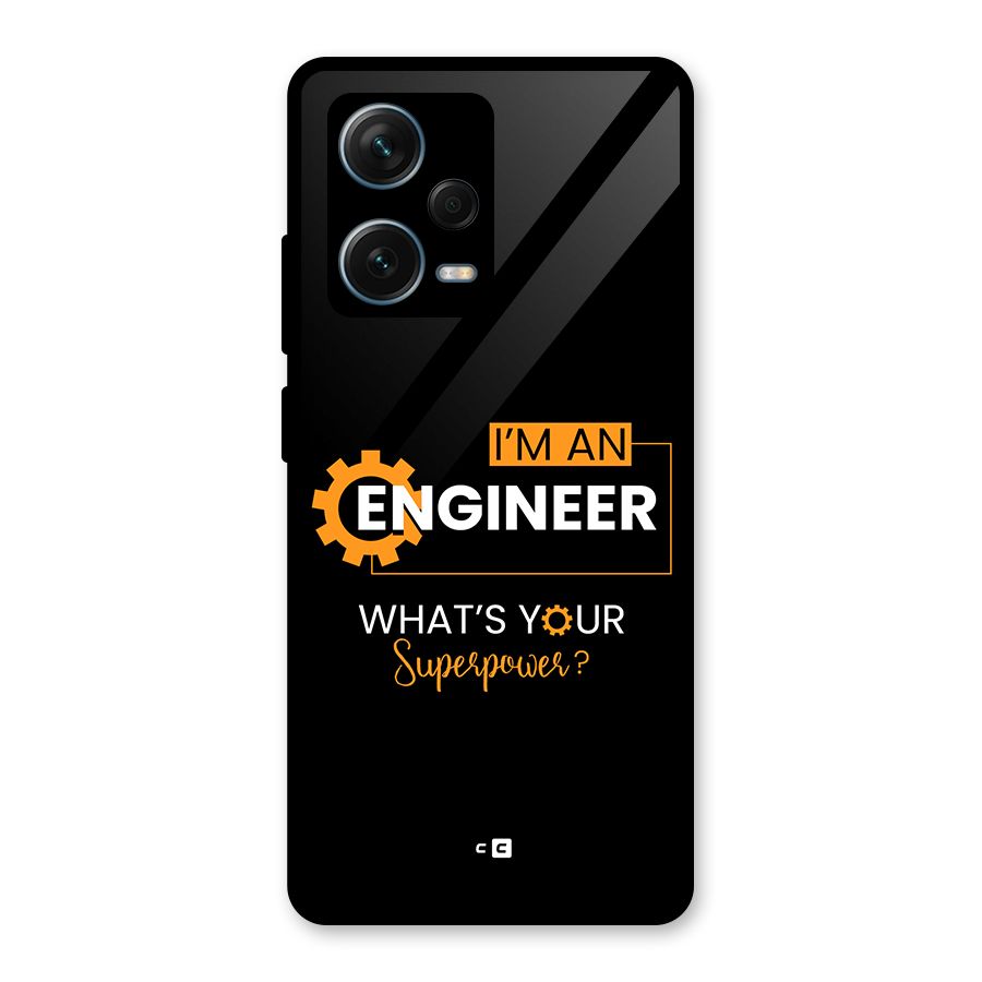 Engineer Superpower Glass Back Case for Redmi Note 12 Pro Plus 5G