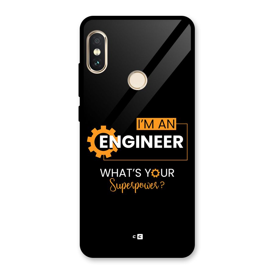 Engineer Superpower Glass Back Case for Redmi Note 5 Pro