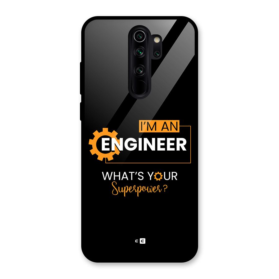 Engineer Superpower Glass Back Case for Redmi Note 8 Pro