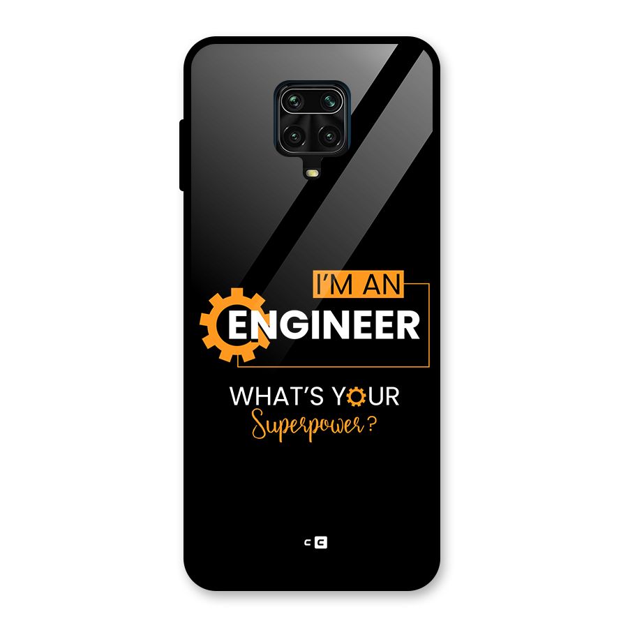 Engineer Superpower Glass Back Case for Redmi Note 9 Pro