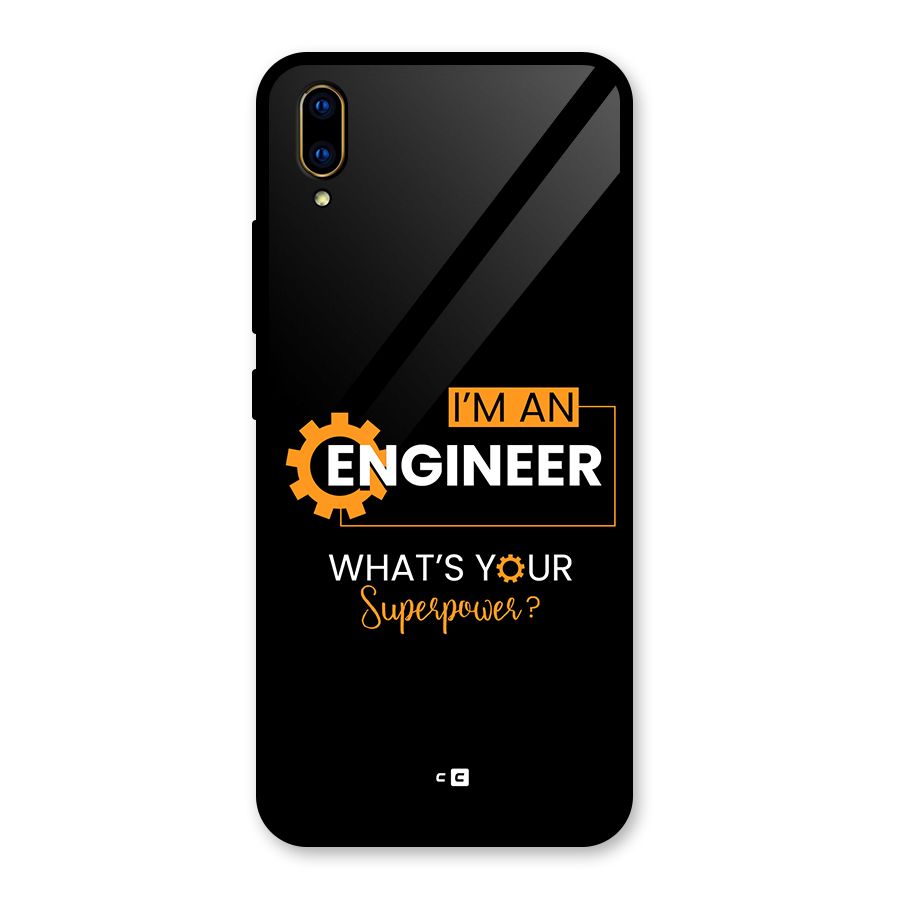 Engineer Superpower Glass Back Case for Vivo V11 Pro
