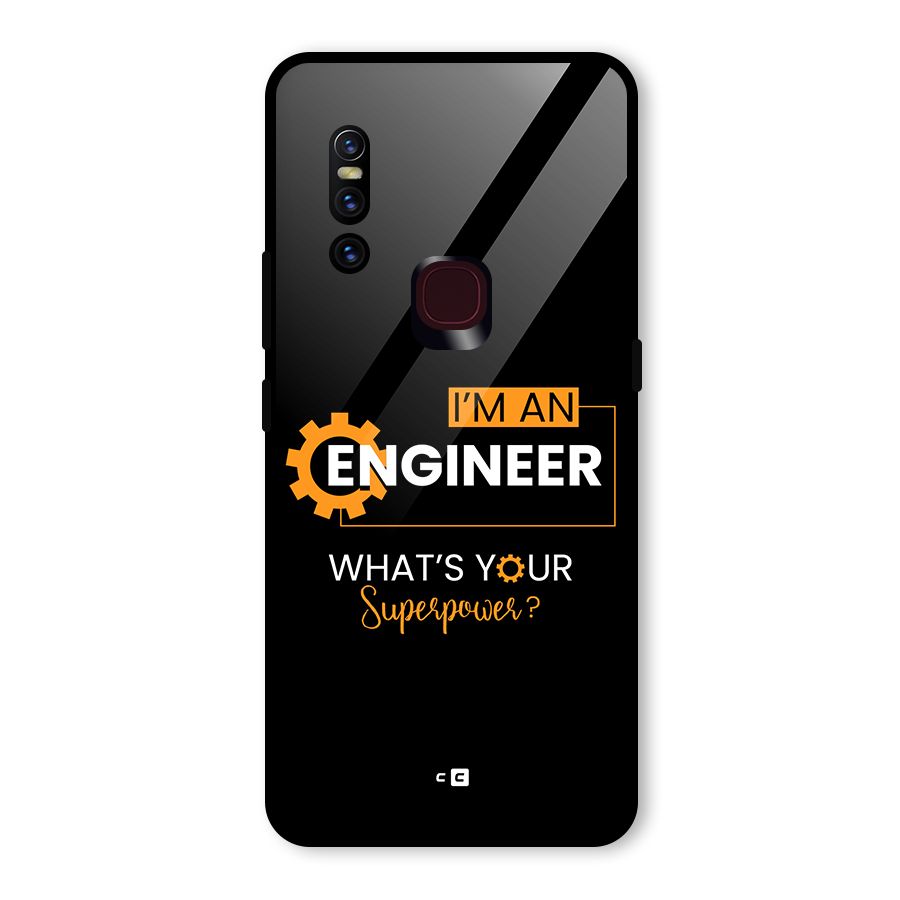 Engineer Superpower Glass Back Case for Vivo V15