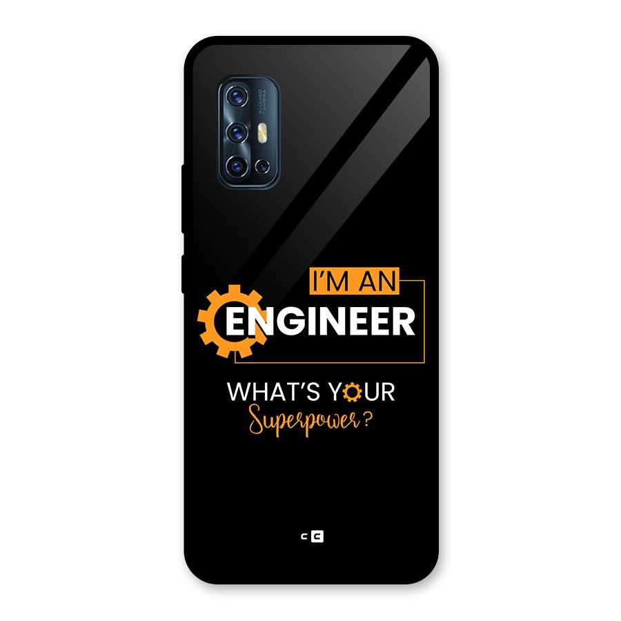 Engineer Superpower Glass Back Case for Vivo V17