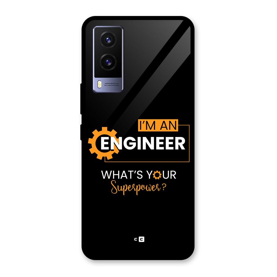 Engineer Superpower Glass Back Case for Vivo V21e 5G