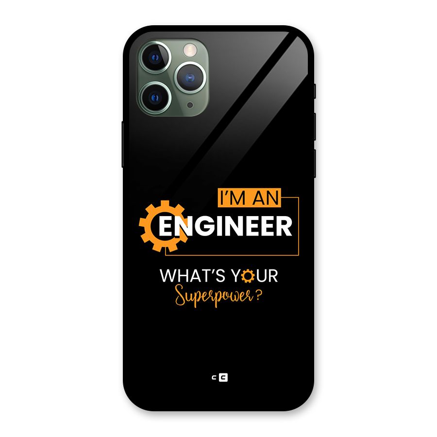 Engineer Superpower Glass Back Case for iPhone 11 Pro