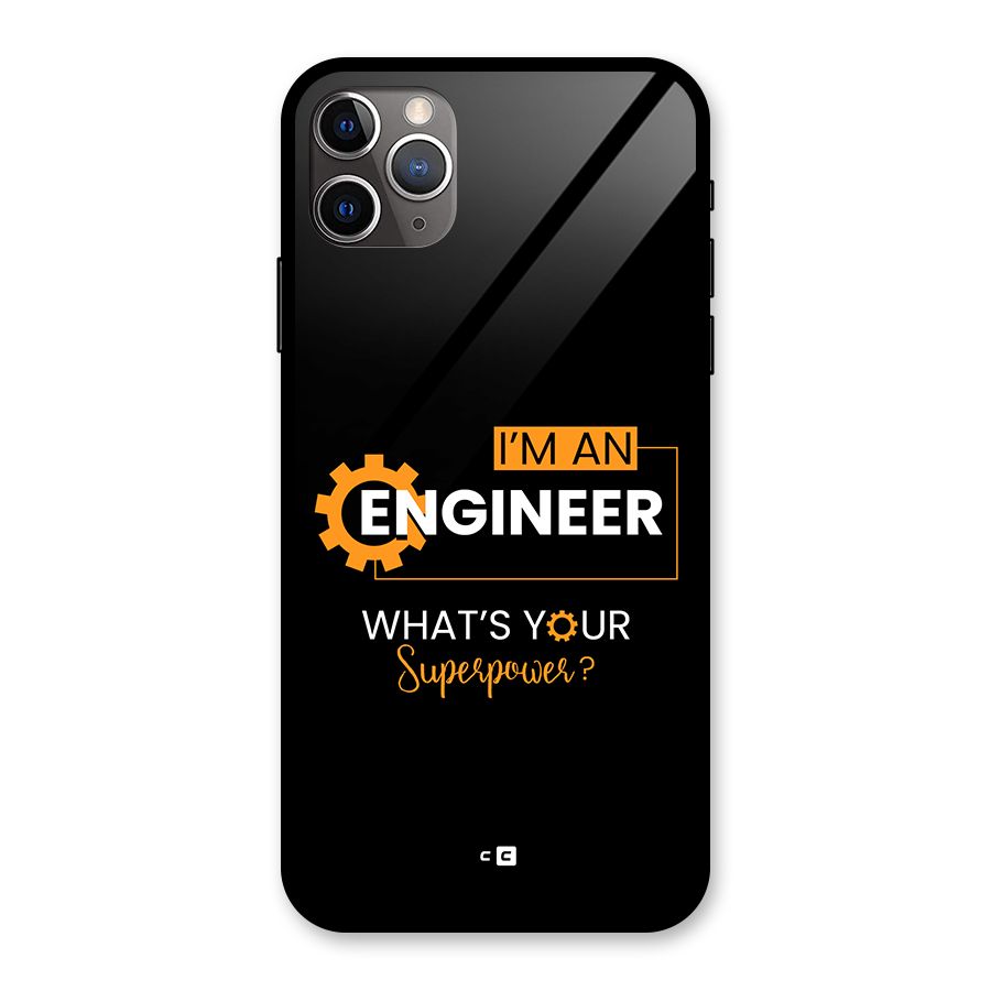 Engineer Superpower Glass Back Case for iPhone 11 Pro Max