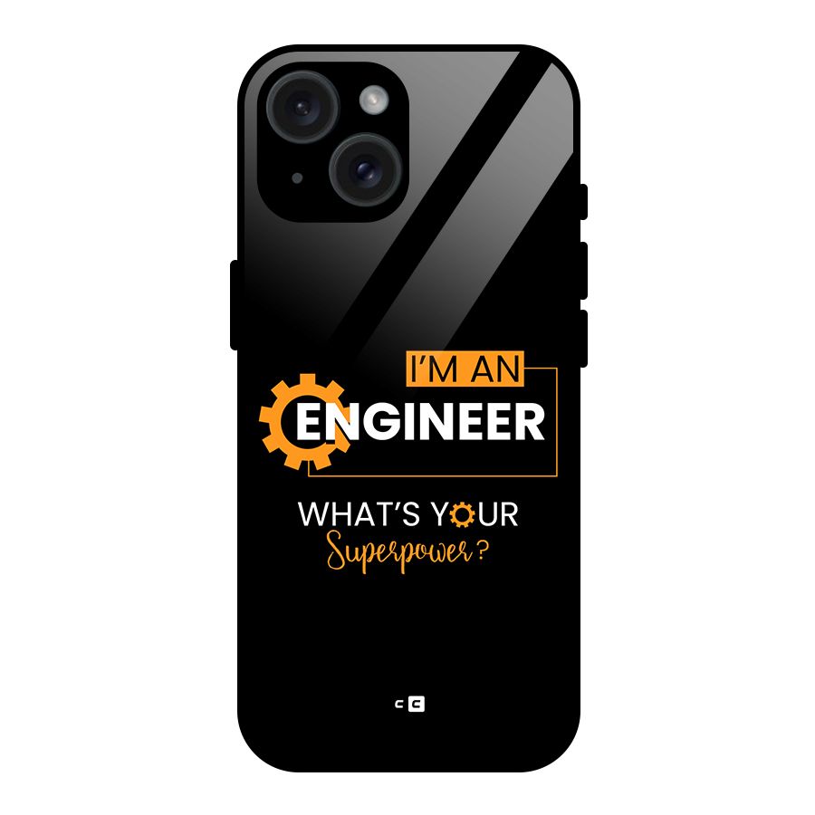 Engineer Superpower Glass Back Case for iPhone 15