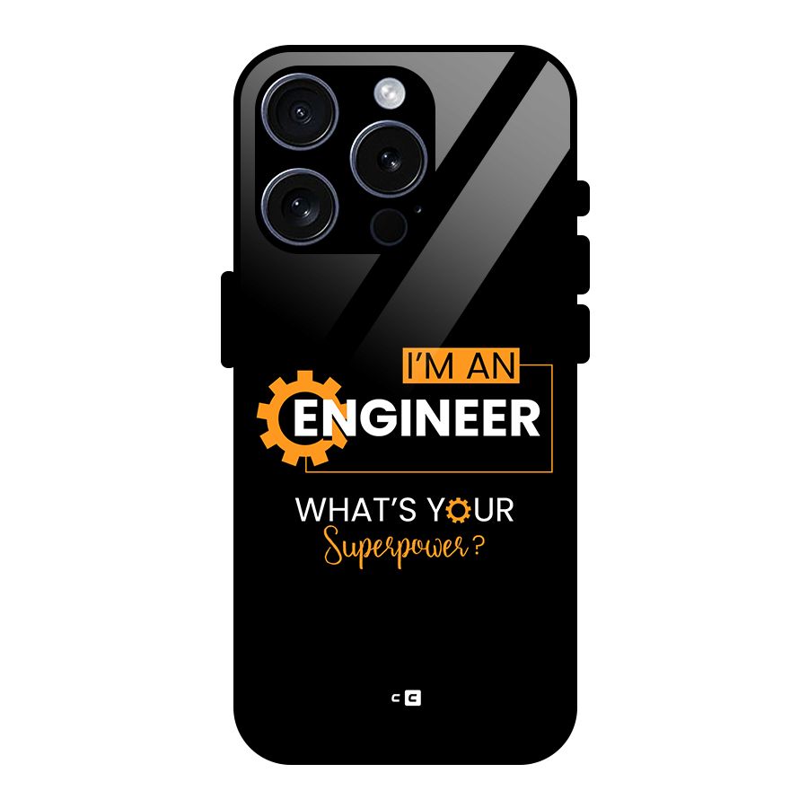 Engineer Superpower Glass Back Case for iPhone 15 Pro