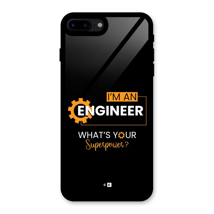 Engineer Superpower Glass Back Case for iPhone 8 Plus