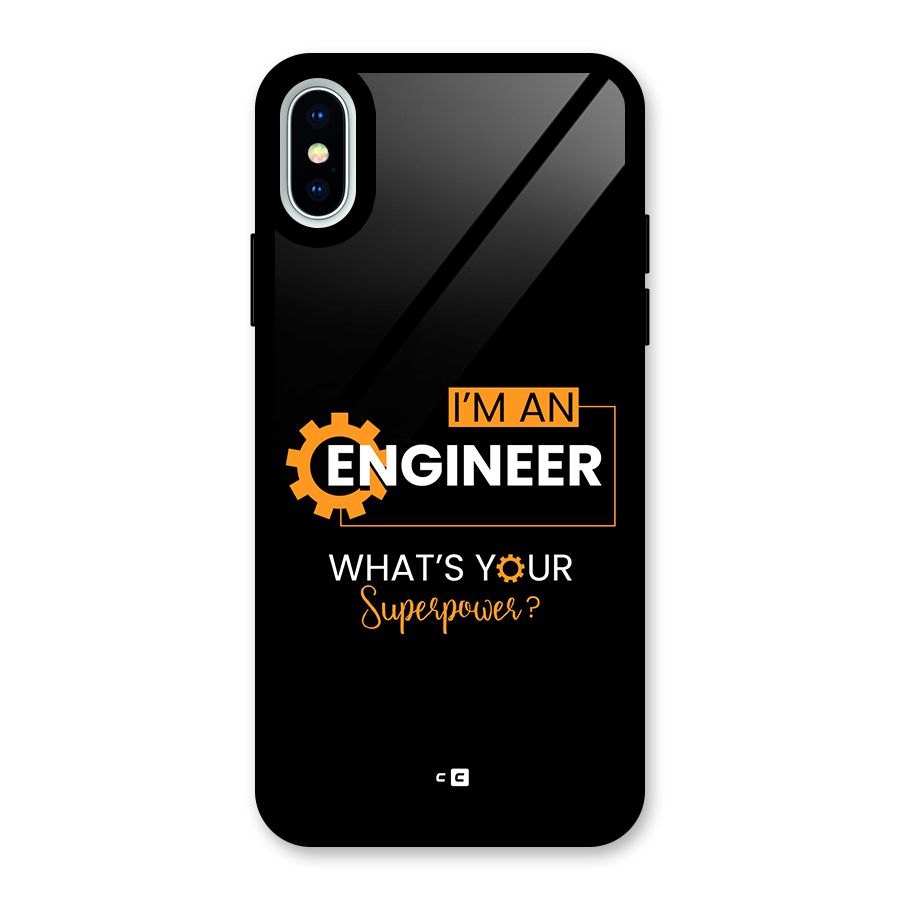 Engineer Superpower Glass Back Case for iPhone XS
