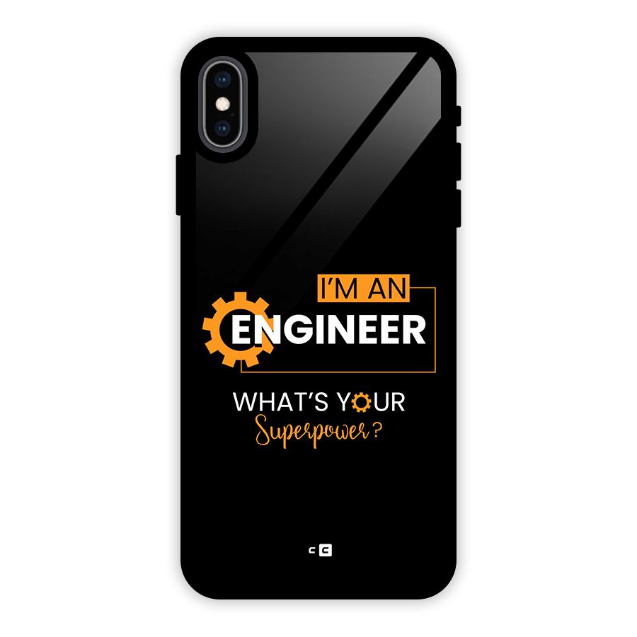 Engineer Superpower Glass Back Case for iPhone XS Max
