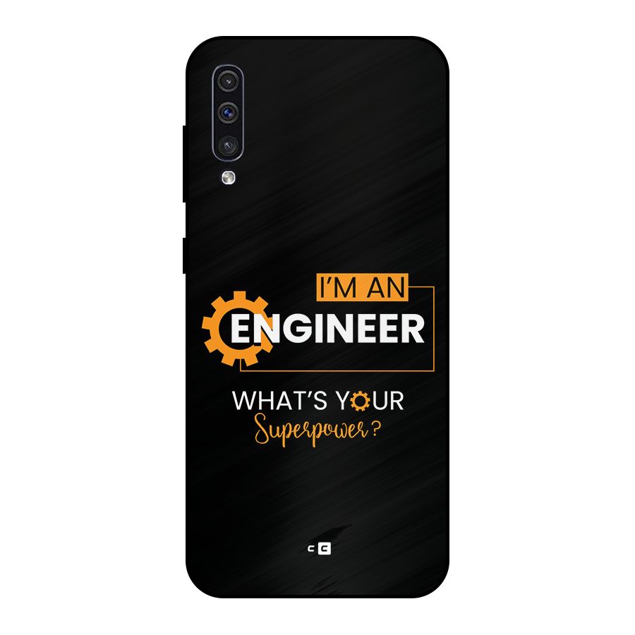 Engineer Superpower Metal Back Case for Galaxy A30s