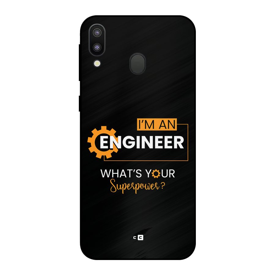 Engineer Superpower Metal Back Case for Galaxy M20